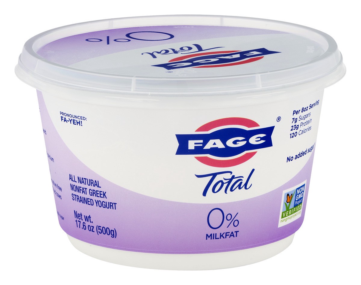 slide 2 of 11, Fage Plain Greek Yogurt Nonfat, 16 oz