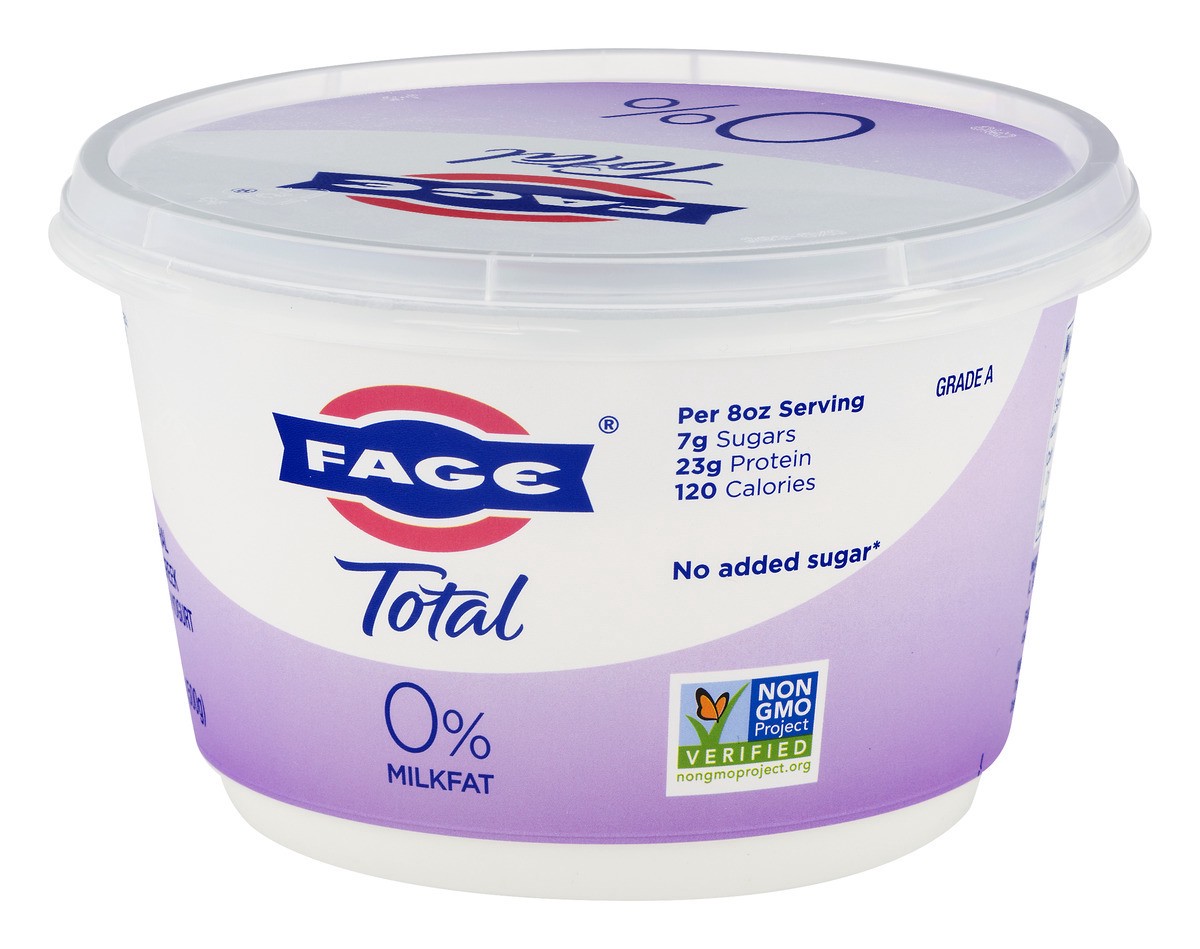 slide 4 of 11, Fage Plain Greek Yogurt Nonfat, 16 oz
