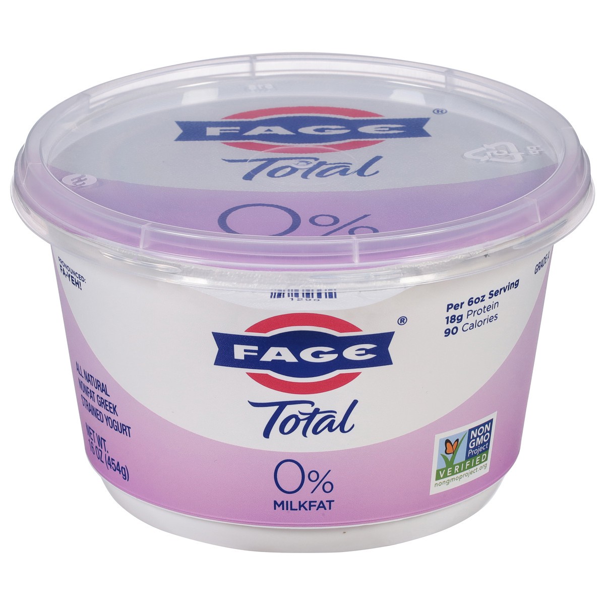 slide 1 of 11, Fage Plain Greek Yogurt Nonfat, 16 oz