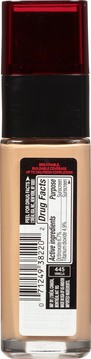 slide 10 of 12, L'Oréal Paris Infallible 24 Hour Fresh Wear Lightweight Foundation - Natural Buff, 1 fl oz