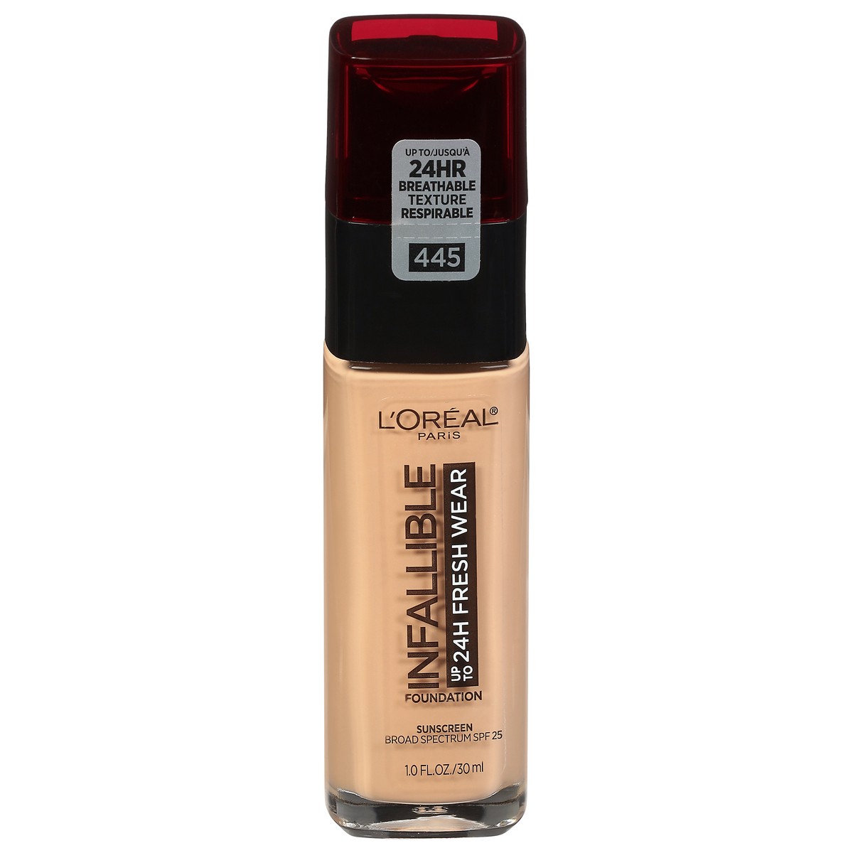 slide 1 of 12, L'Oréal Paris Infallible 24 Hour Fresh Wear Lightweight Foundation - Natural Buff, 1 fl oz