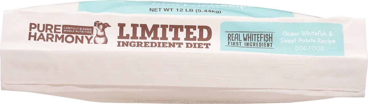 slide 4 of 9, Pure Harmony Super Premium Limited Ingredient Diet Ocean Whitefish & Sweet Potato Recipe Dog Food 12 lb, 12 lb