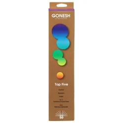 Gonesh Top Five Incense Sticks 50 ea