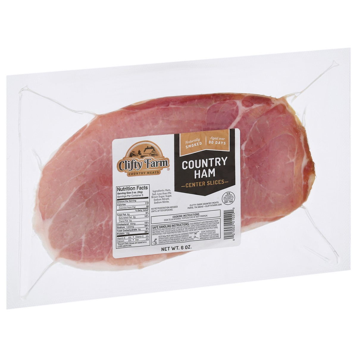 slide 3 of 14, Clifty Farm Center Slices Country Ham 6 oz, 6 oz