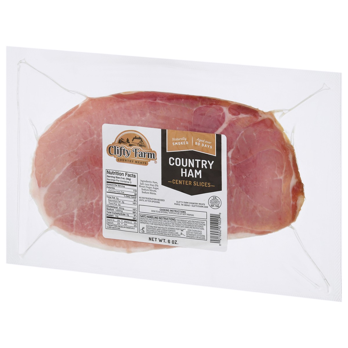 slide 8 of 14, Clifty Farm Center Slices Country Ham 6 oz, 6 oz