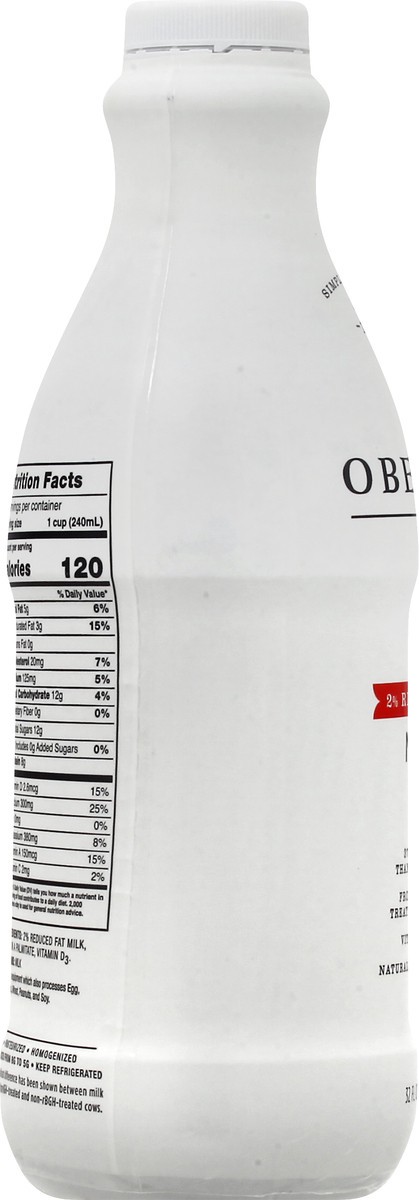 slide 10 of 13, Oberweis 2% Reduced Fat Milk 32 oz, 32 oz