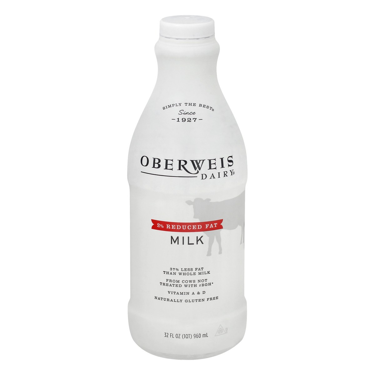 slide 1 of 13, Oberweis 2% Reduced Fat Milk 32 oz, 32 oz