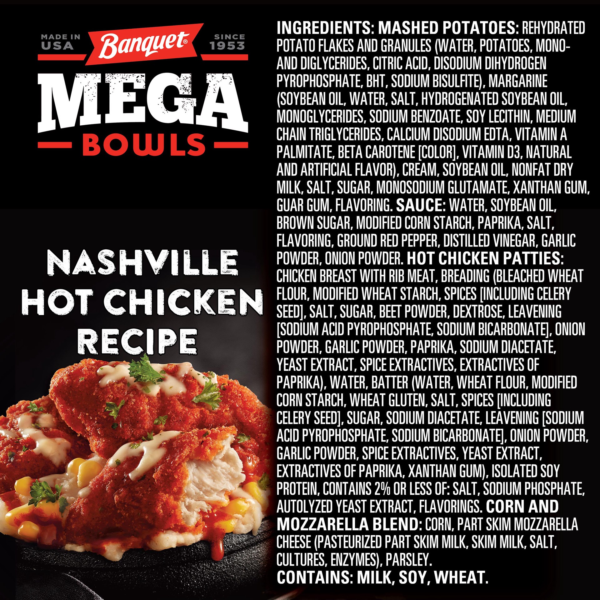 slide 5 of 5, Banquet Nashville Hot Chicken Recipe Mega Bowl, 13 oz