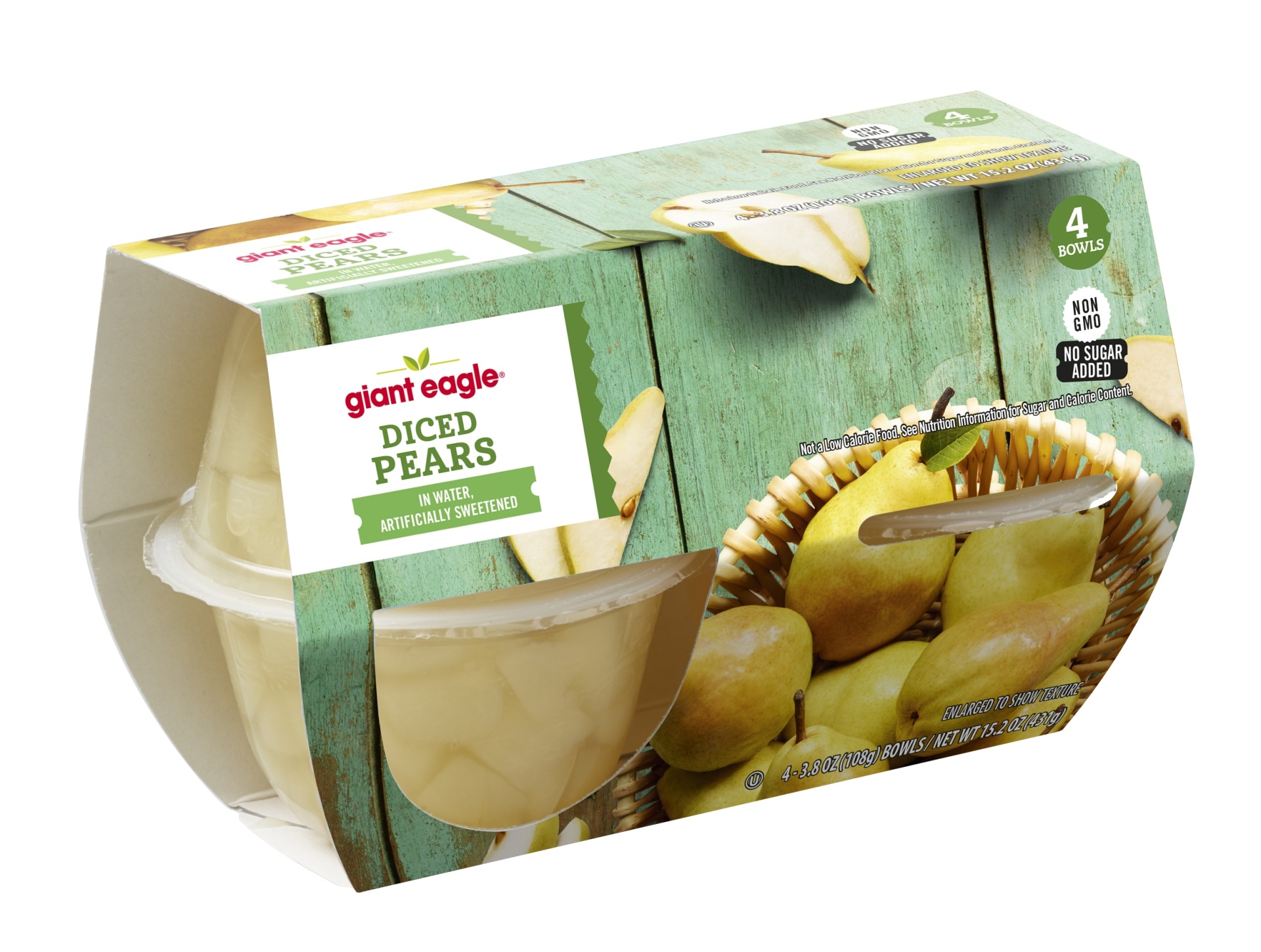 slide 1 of 1, Ge Nsa Diced Pears, 3.8 oz