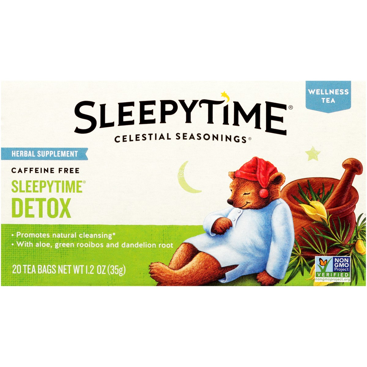 slide 5 of 8, Celestial Seasonings Wellness Sleepytime Detox Tea, 20 ct