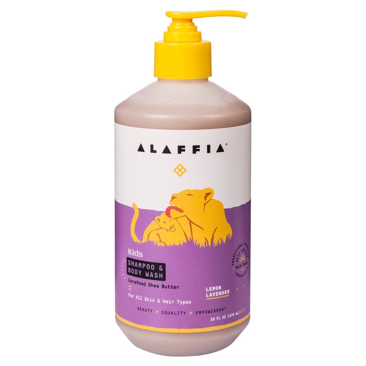 slide 1 of 6, Alaffia Babies & Kids Shampoo & Body Wash,  Lemon Lavender, 16 fl oz