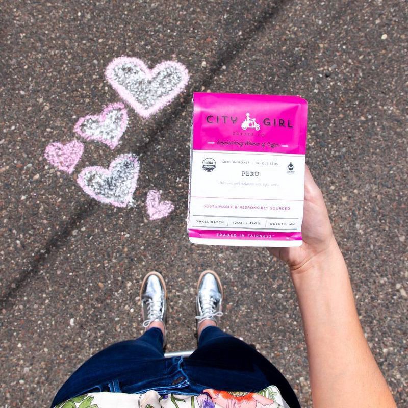 slide 3 of 3, City Girl Coffee Co. Peru Medium Roast Whole Bean Coffee - 12 oz, 12 oz