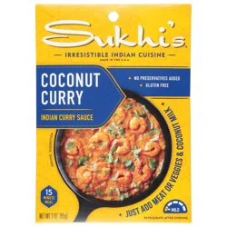 Sukhi's Mild Coconut Curry Indian Curry Sauce 3 oz