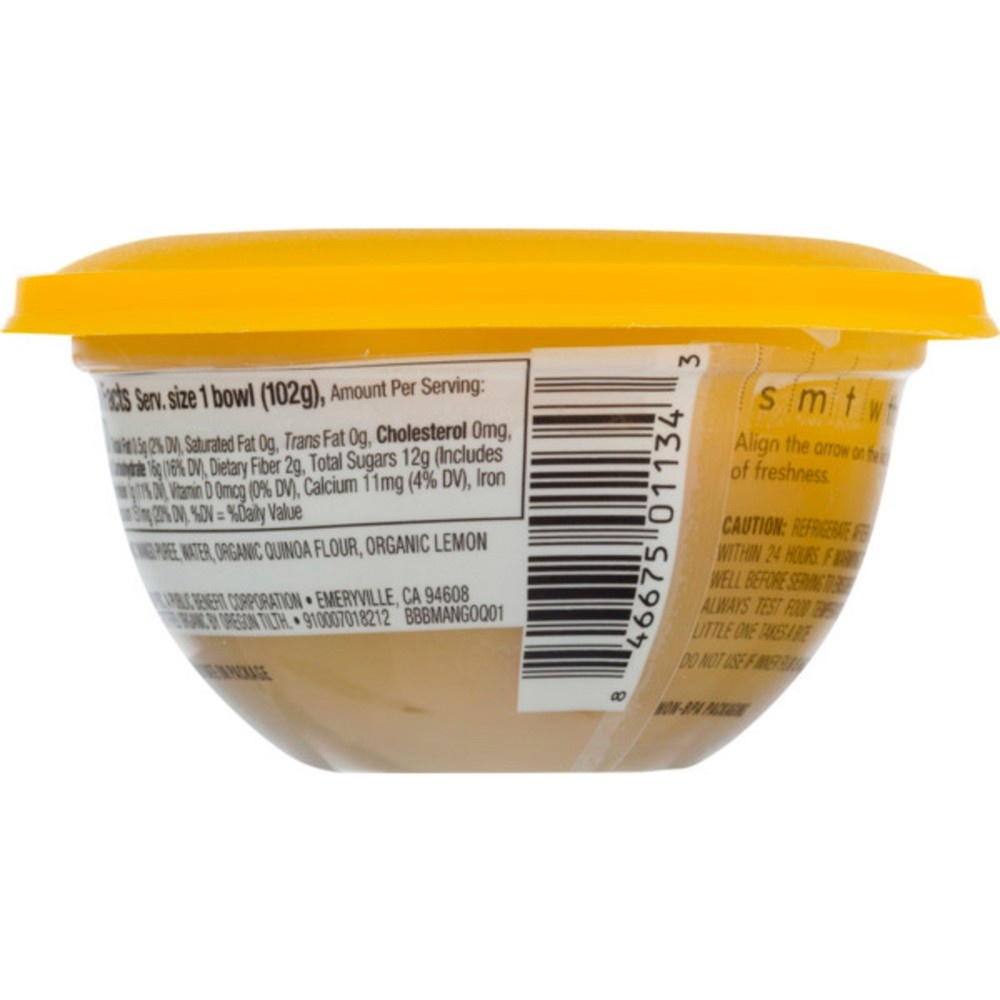 slide 4 of 5, Plum Organics Baby Bowl, Mango & Quinoa, 3.6 oz