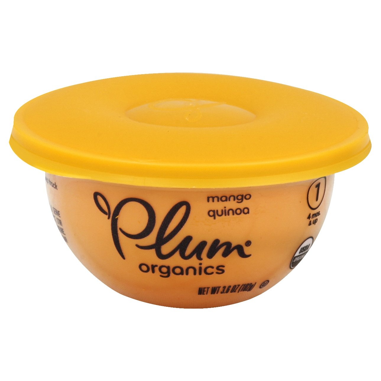 slide 1 of 5, Plum Organics Baby Bowl, Mango & Quinoa, 3.6 oz