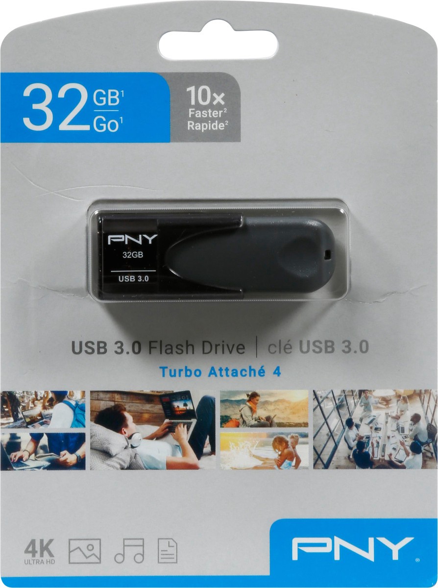 slide 7 of 12, PNY 32 GB USB 3.0 Flash Drive 1 ea, 1 ct