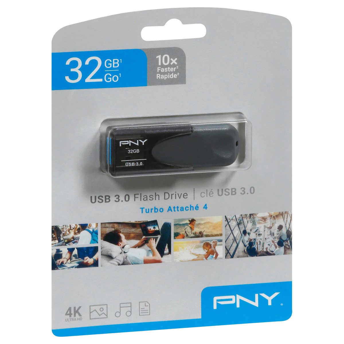 slide 10 of 12, PNY 32 GB USB 3.0 Flash Drive 1 ea, 1 ct