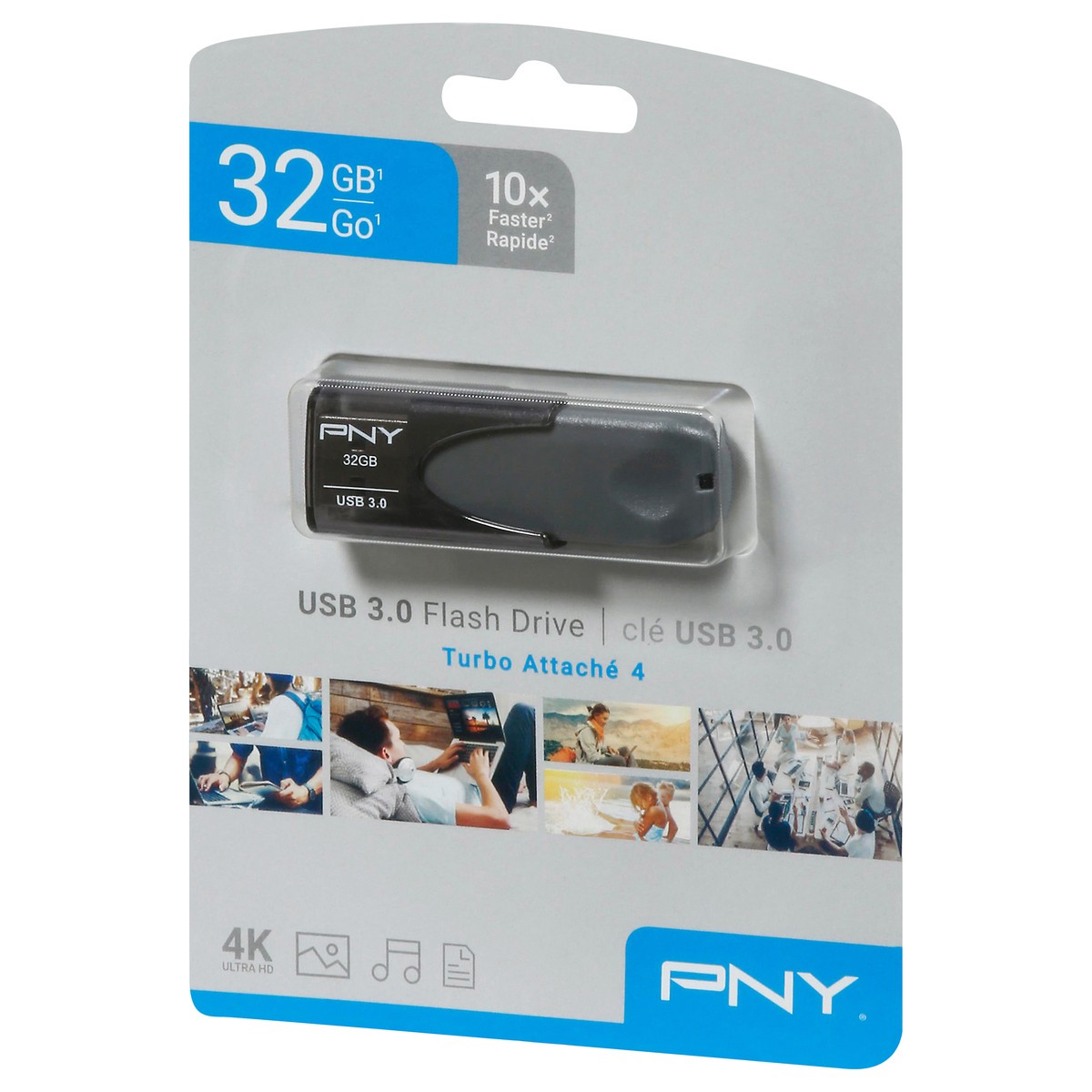 slide 3 of 12, PNY 32 GB USB 3.0 Flash Drive 1 ea, 1 ct
