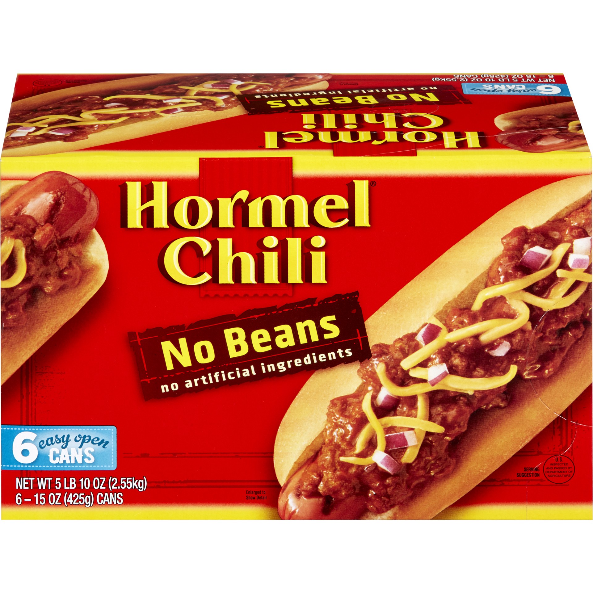 slide 1 of 6, Hormel Chili No Beans, 6 ct