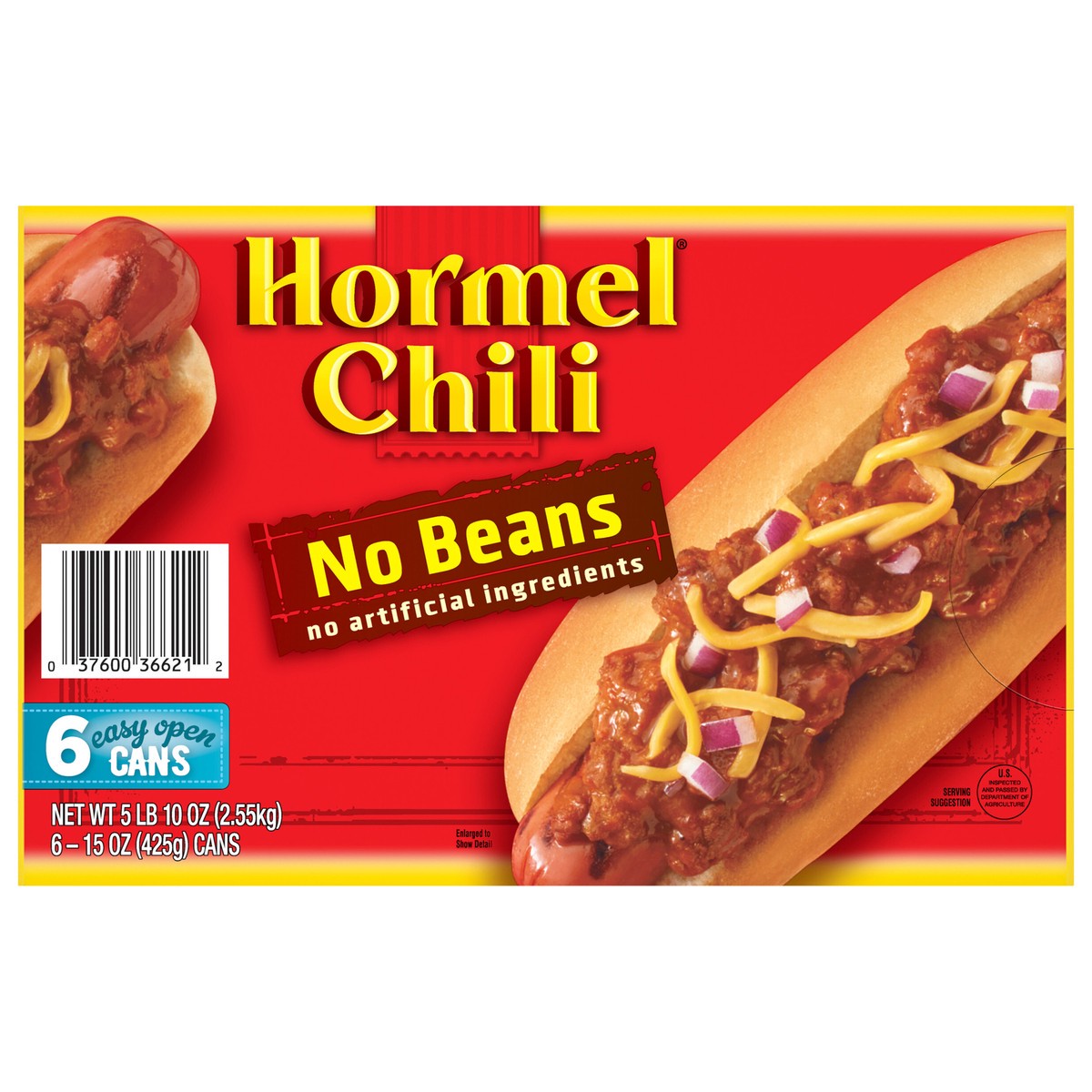 slide 1 of 6, Hormel Chili No Beans, 6 ct