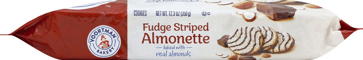 slide 4 of 6, Voortman Bakery Fudge Striped Almonette, 12.3 oz