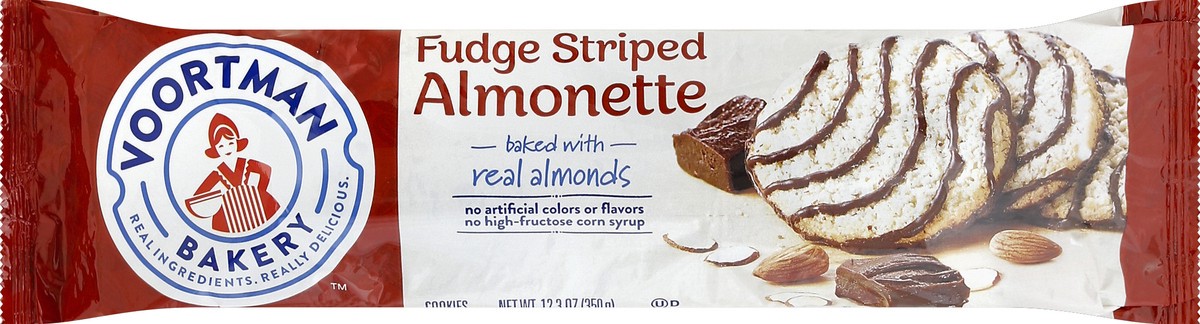 slide 5 of 6, Voortman Bakery Fudge Striped Almonette, 12.3 oz