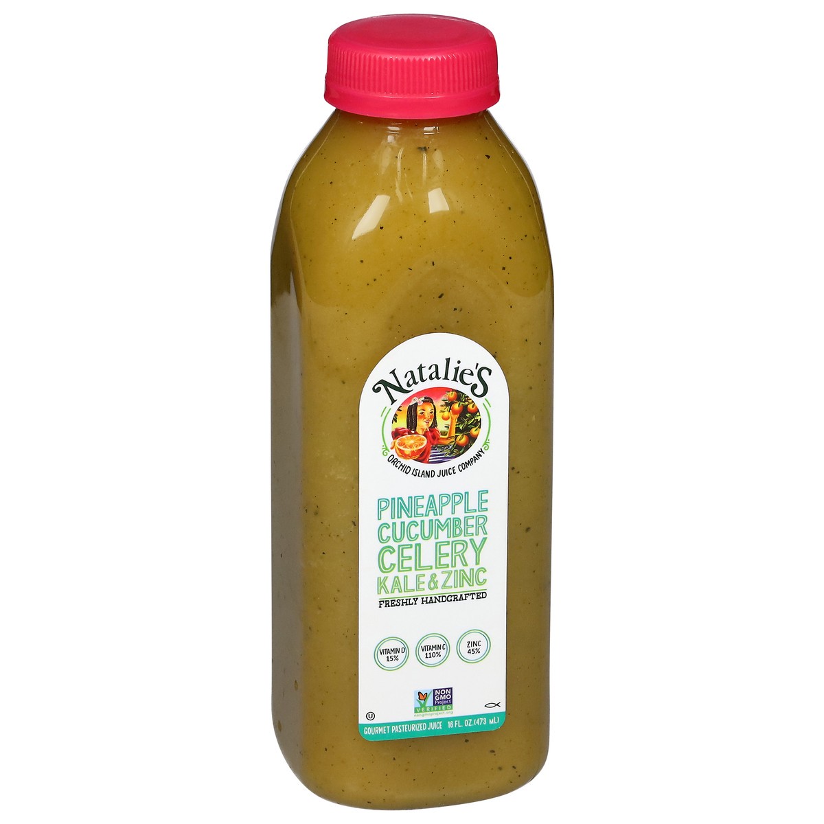 slide 8 of 13, Natalie's Pineapple Kale Zinc Juice - 16 fl oz, 16 fl oz