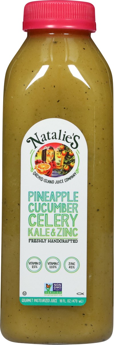 slide 5 of 13, Natalie's Pineapple Kale Zinc Juice - 16 fl oz, 16 fl oz