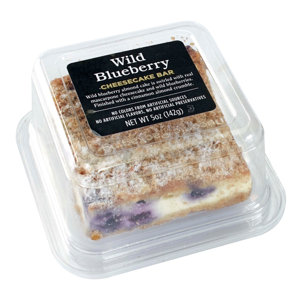 slide 1 of 1, Atlanta Cheesecake Company Wild Blueberry Mascarpone Cheesecake Bar, 5 oz