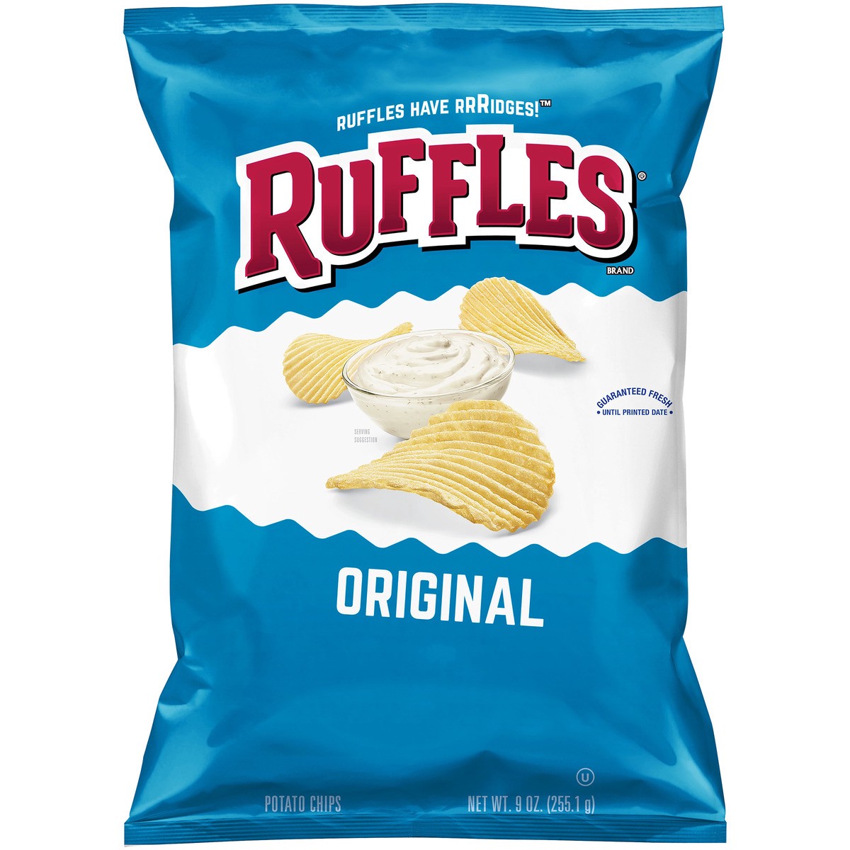 slide 6 of 9, Ruffles Potato Chips, 9 oz