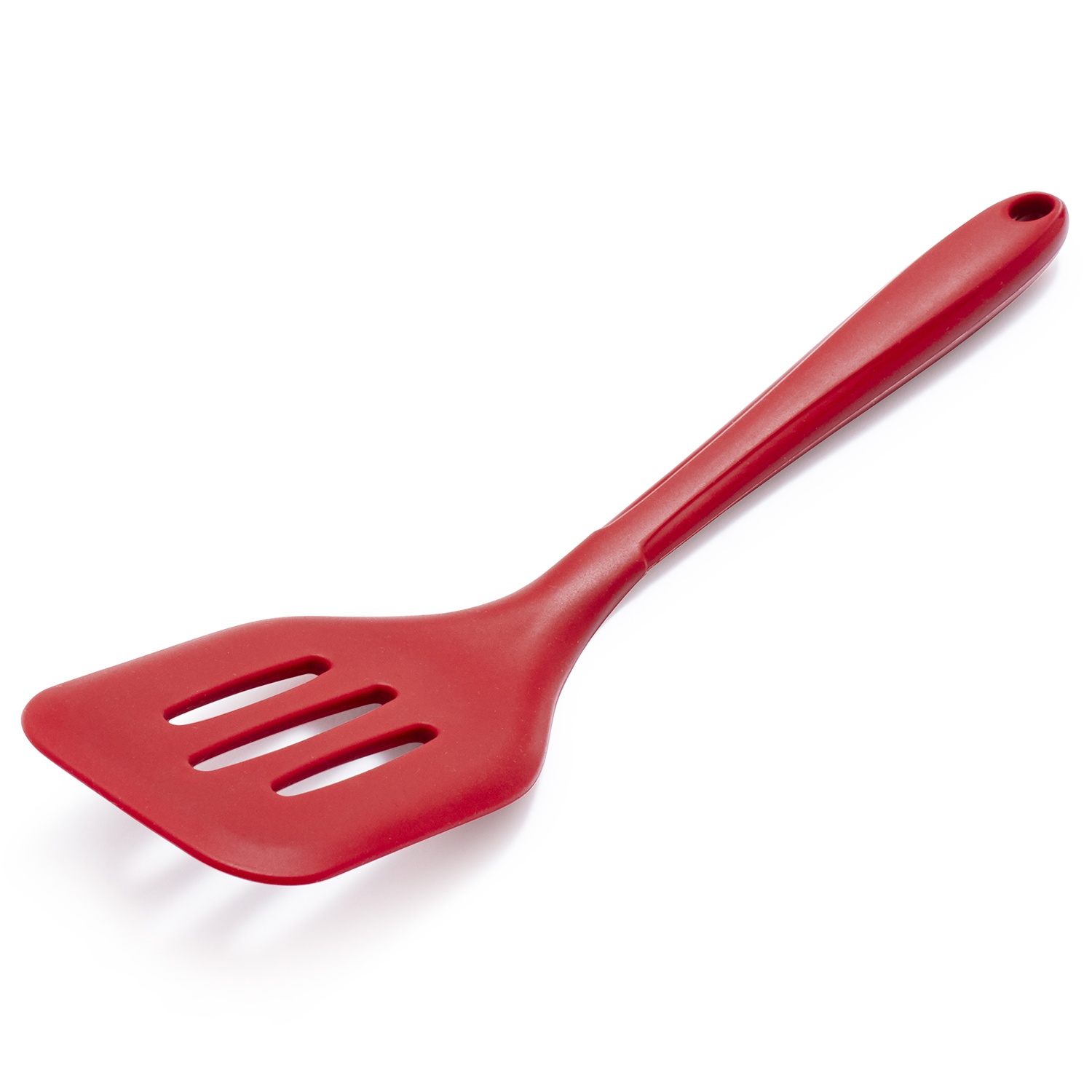 slide 1 of 1, Sur La Table Silicone Slotted Turner, Red, 1 ct