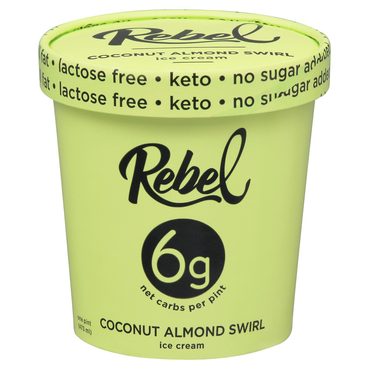 slide 13 of 14, Rebel Coconut Almond Swirl Ice Cream 1 pt, 1 pint