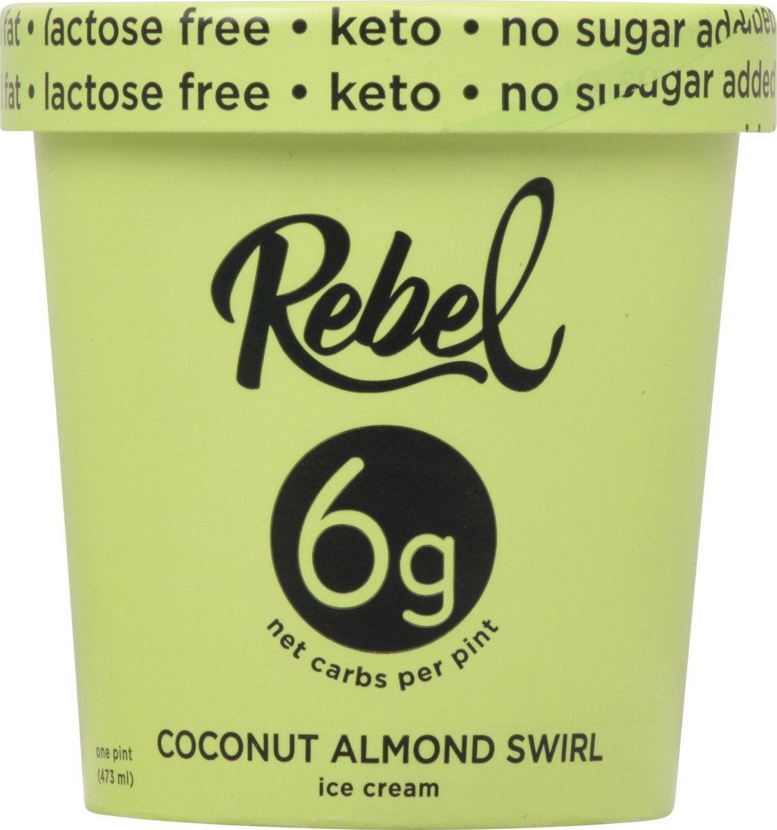 slide 1 of 14, Rebel Coconut Almond Swirl Ice Cream 1 pt, 1 pint