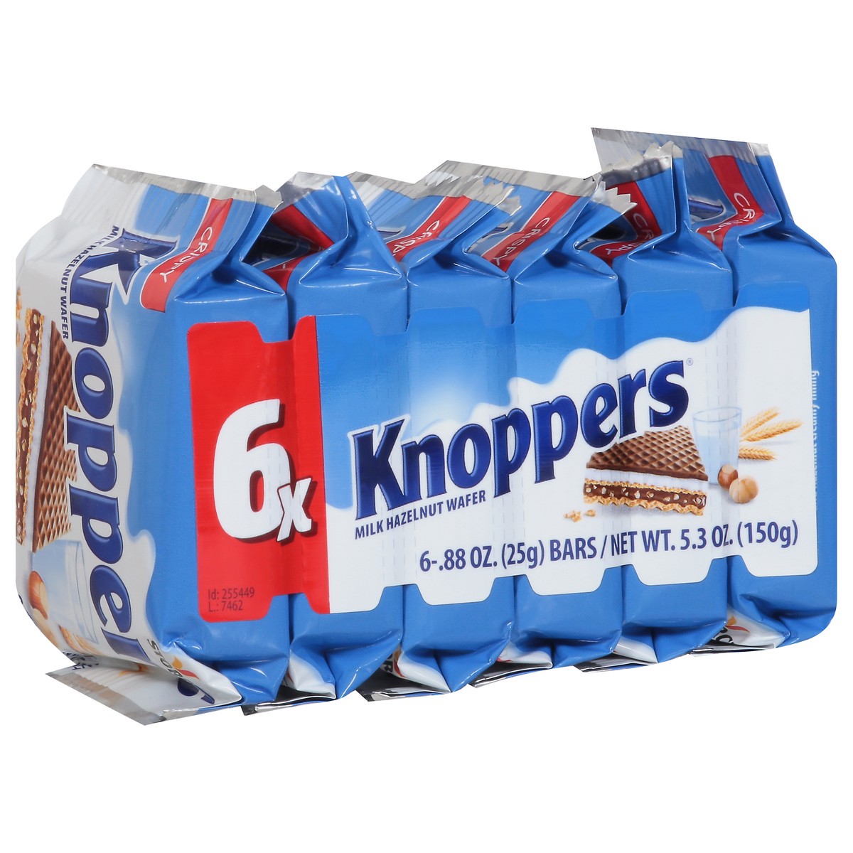 slide 4 of 9, Knoppers Milk Hazelnut Wafers 6 - 0.88 oz Bars, 6 ct
