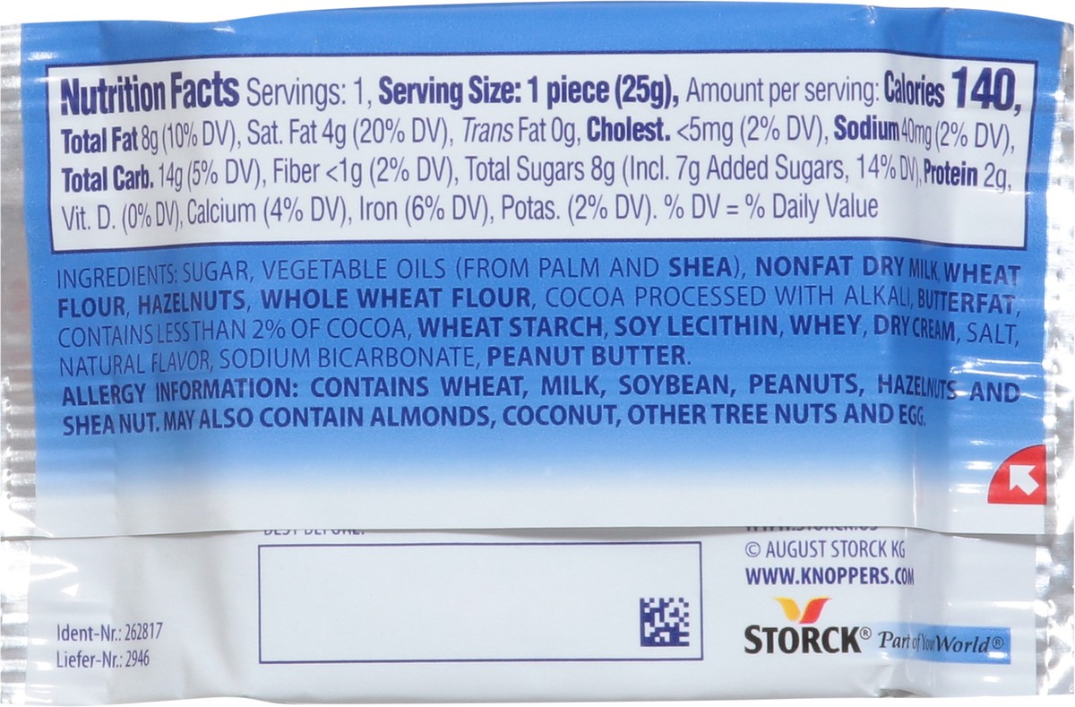 slide 7 of 9, Knoppers Milk Hazelnut Wafers 6 - 0.88 oz Bars, 6 ct