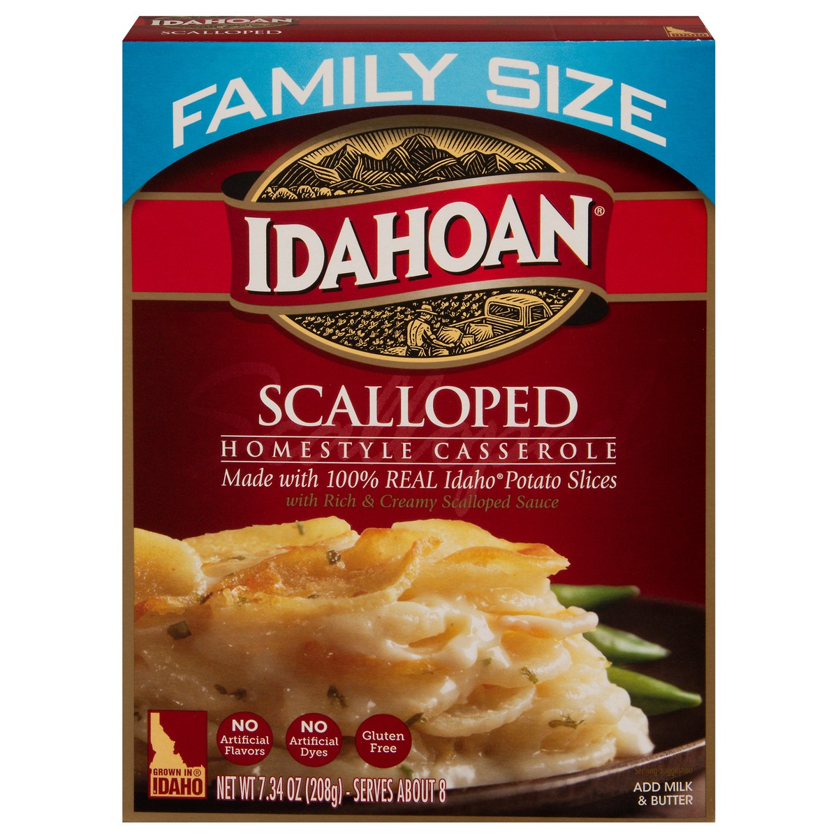 slide 1 of 4, Idahoan Scalloped Casserole, Family Size, 7.34 oz
