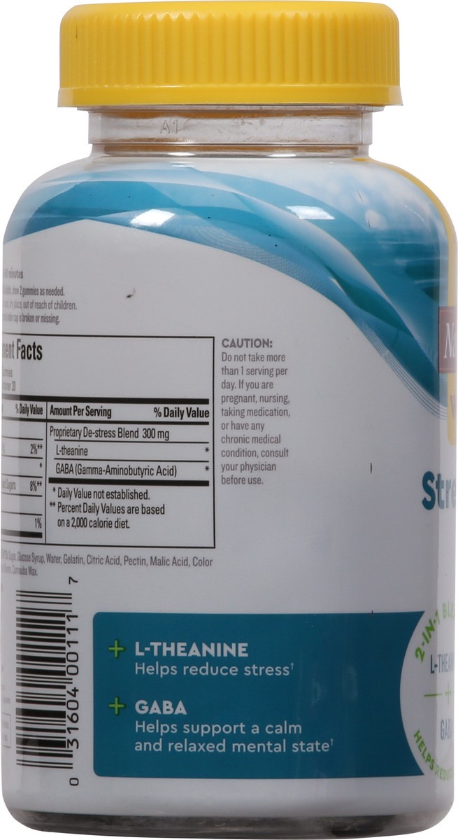 slide 2 of 9, Nature Made Wellblends Stress Relief Gummies, L theanine 200mg to Help Reduce Stress, with GABA 100mg, Same Day Stress Support, 40 Strawberry Flavor Gummies, 40 ct