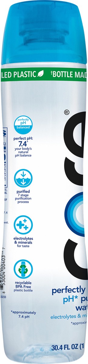 slide 2 of 7, Core Hydration Perfectly Balanced Water, 30.4 fl oz bottle, 30.4 fl oz