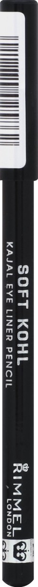 slide 2 of 3, COTY RIMMEL LONDON Rimmel London Soft Kohl Kajal Eyeliner Pencil, Blendable, Intense Color, Long-Wearing, 061, Jet Black, 0.04oz, 1.20 g