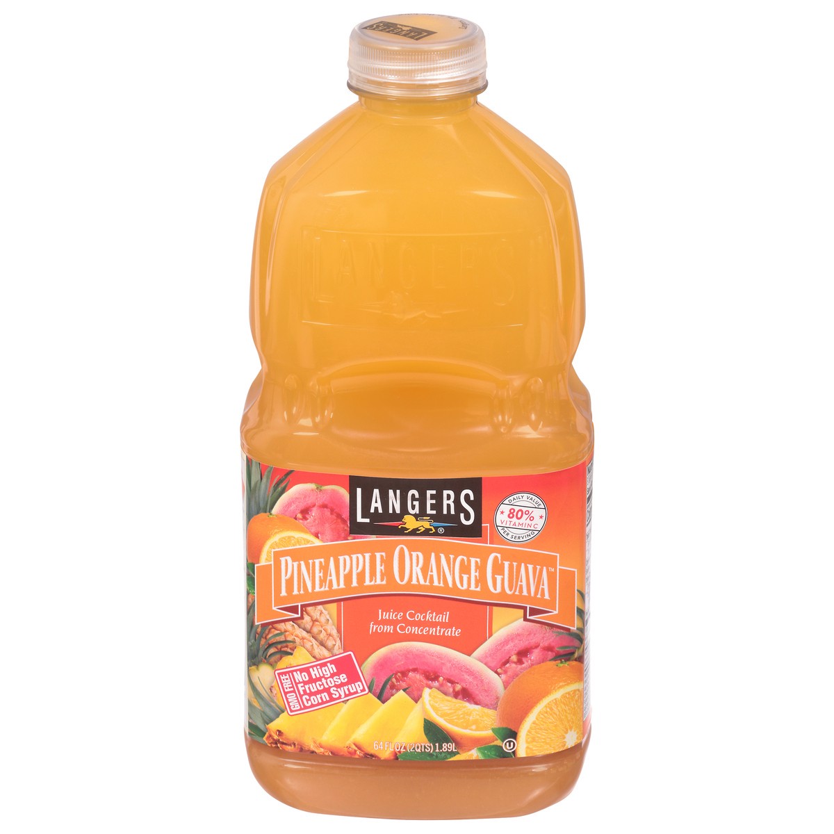 slide 1 of 5, Langers Tropical Pineapple Orange Guava Juice - 64 fl oz, 64 fl oz