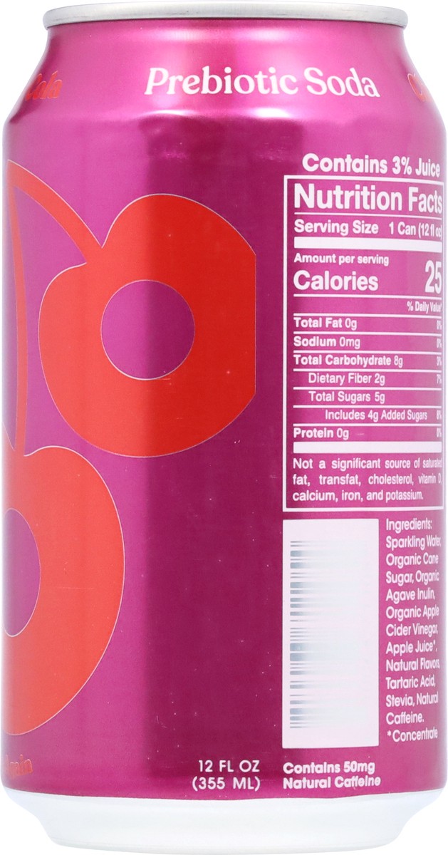 slide 3 of 13, Poppi Cherry Cola Prebiotic Soda 12 fl oz, 12 fl oz