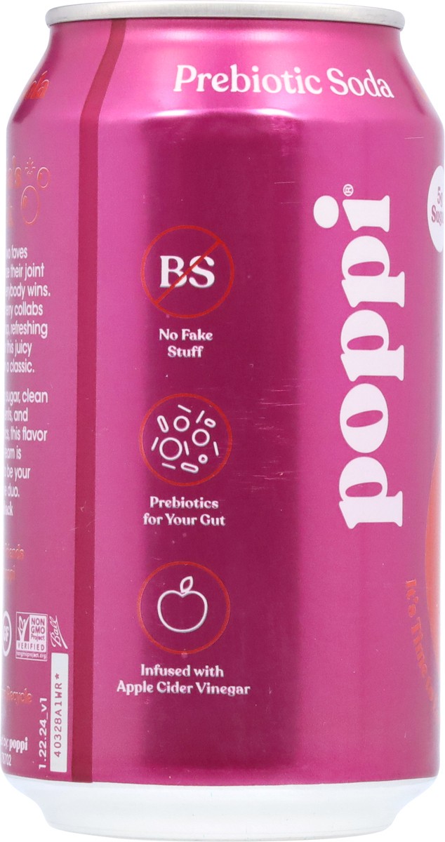 slide 5 of 13, Poppi Cherry Cola Prebiotic Soda 12 fl oz, 12 fl oz