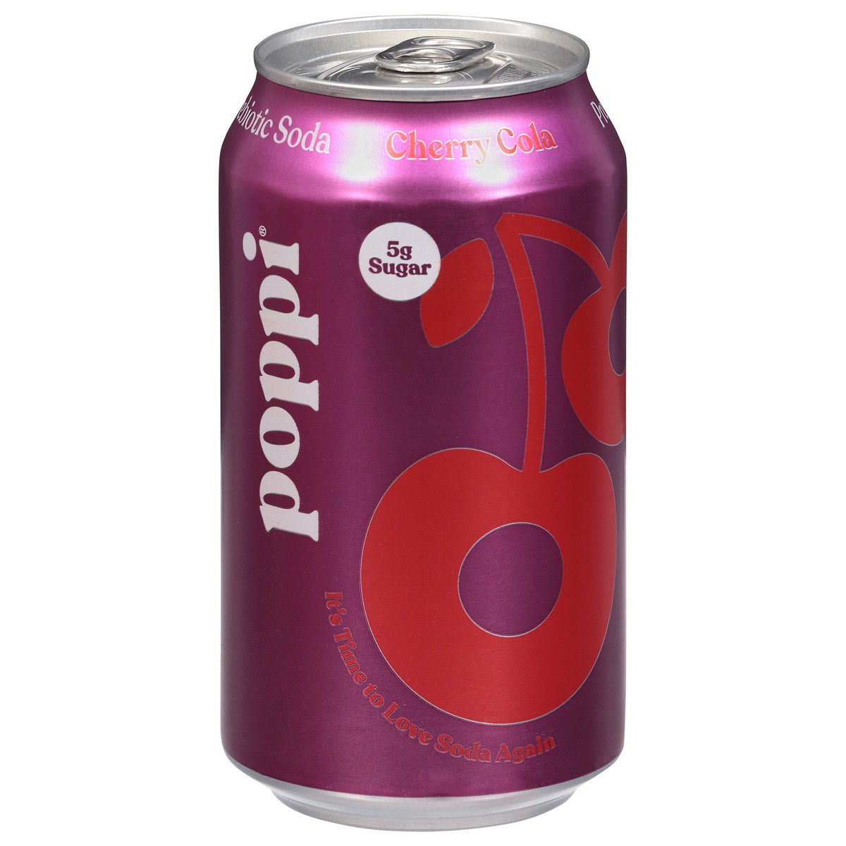 slide 1 of 13, Poppi Cherry Cola Prebiotic Soda 12 fl oz, 12 fl oz