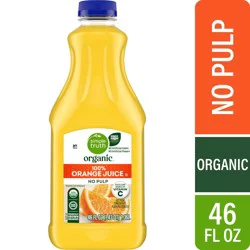 Simple Truth Organic® No Pulp 100% Orange Juice, 46 fl oz