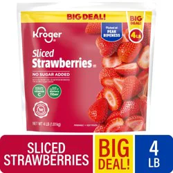 Kroger® Sliced Strawberries BIG DEAL!, 4 lb