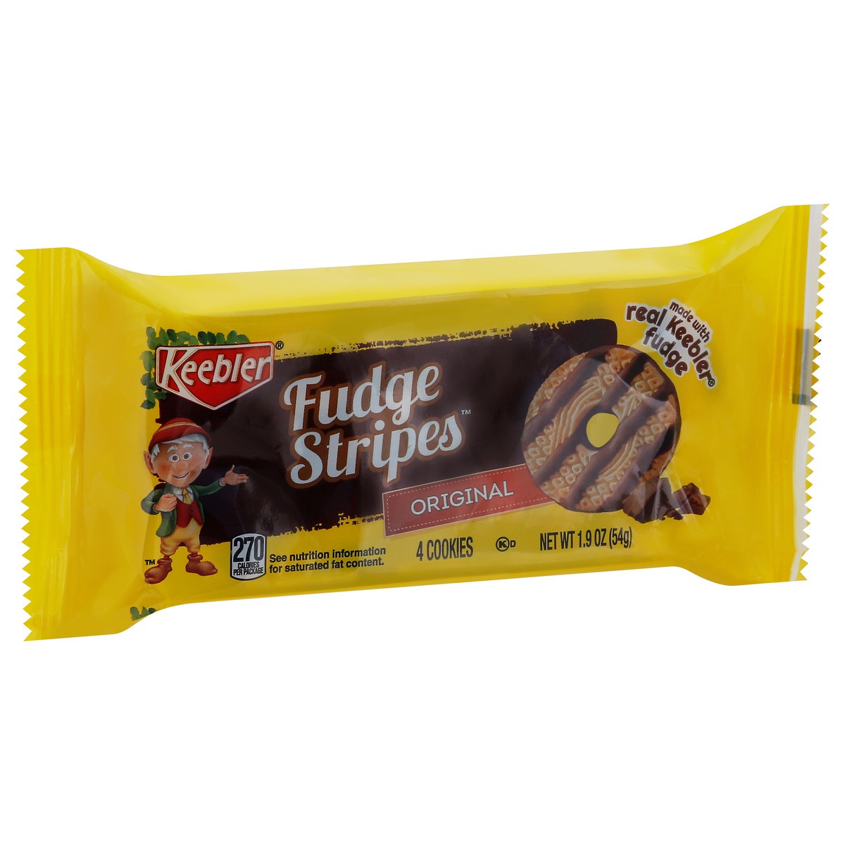 slide 2 of 9, Keebler Fudge Stripes Original Cookies 4 ea, 4 ct