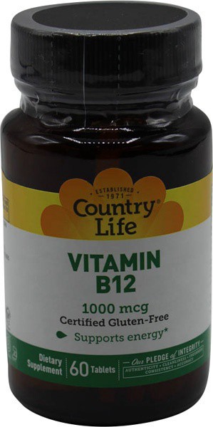 slide 1 of 1, Country Life Vitamin B12 1000mcg Time Release, 60 ct