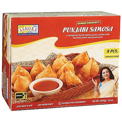 slide 1 of 1, Ashoka Punjabi Samosa, 8 ct