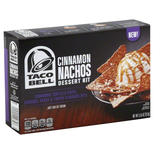 slide 1 of 1, Taco Bell Cinnamon Nachos Dessert Kit, 5.54 oz