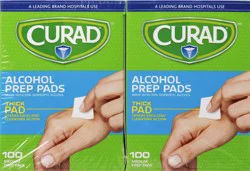 Curad Alcohol Pads 100 ea